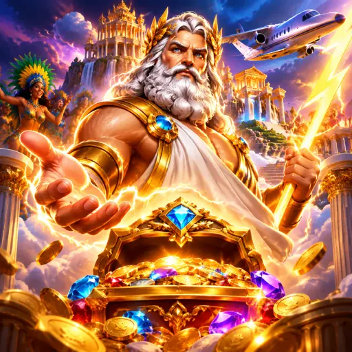 Slot Gates of Olympus com tema do Zeus e multiplicadores